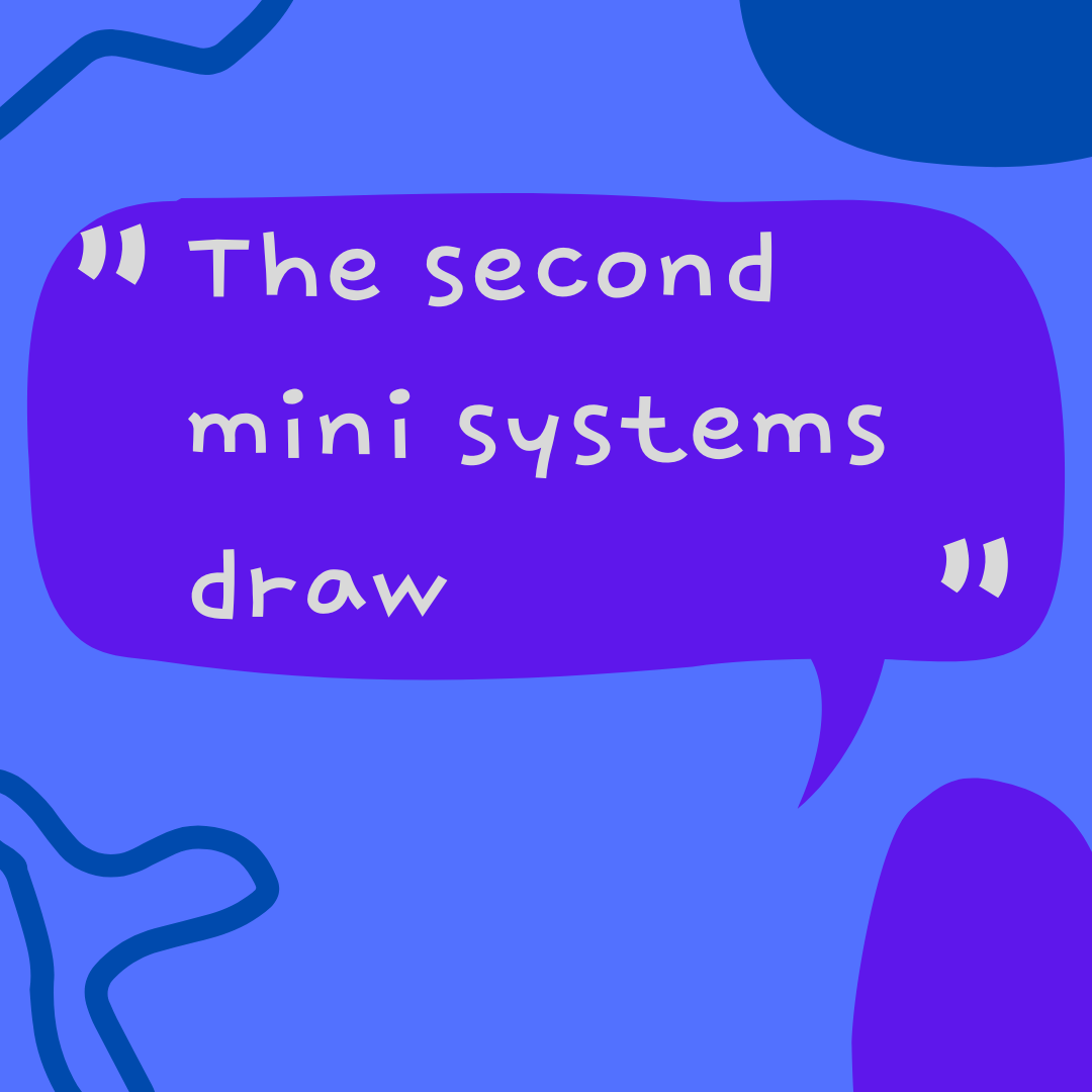 Mini systems draw has been made!