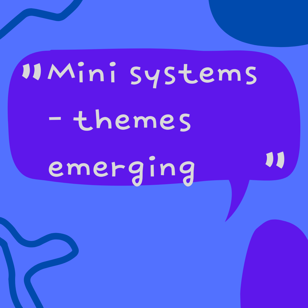 Mini systems – themes emerging