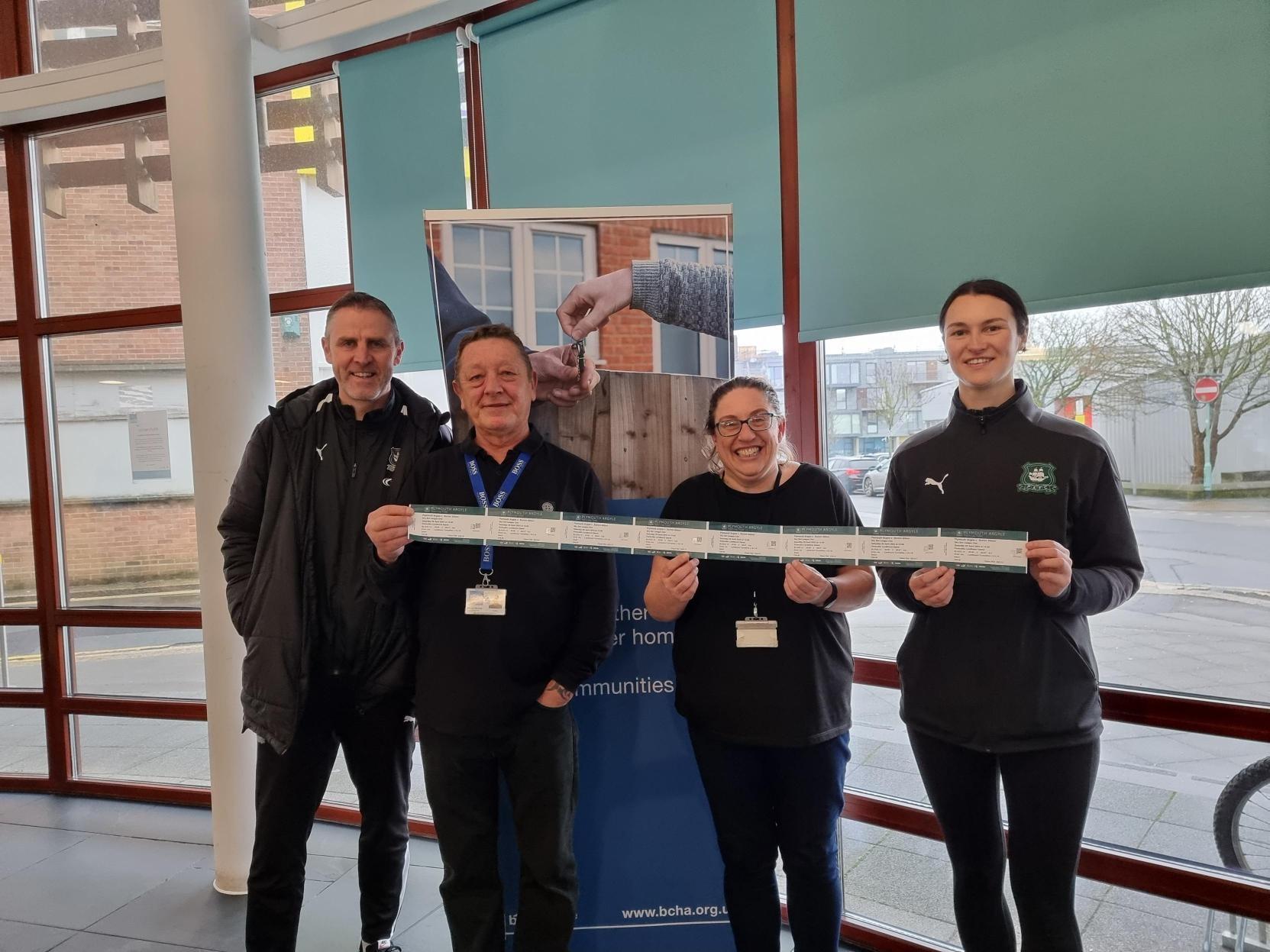 BCHA welcome donations from Plymouth Argyle Community Trust