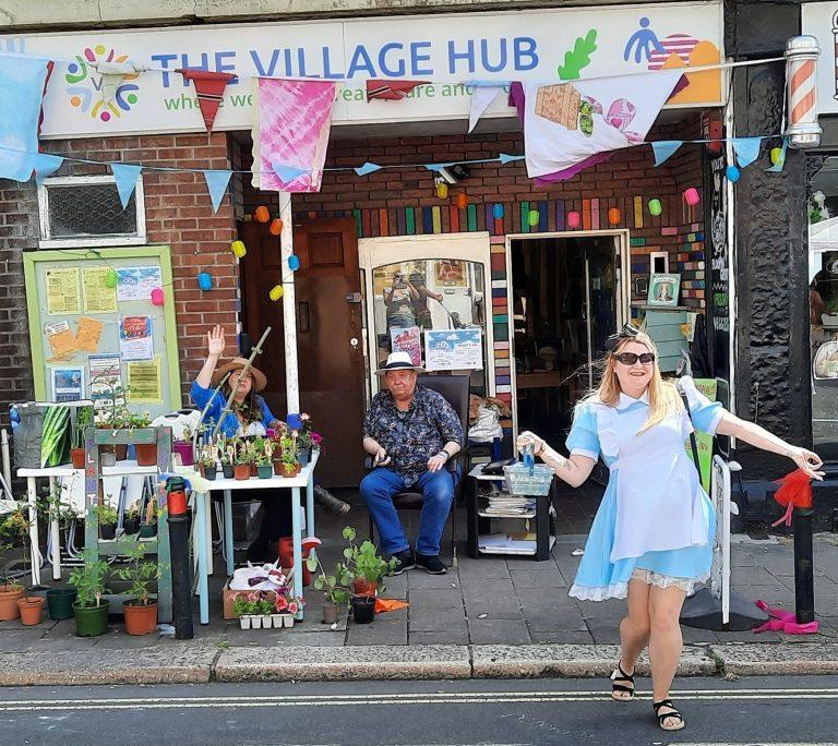 Stepping out at the Village Hub in Stoke